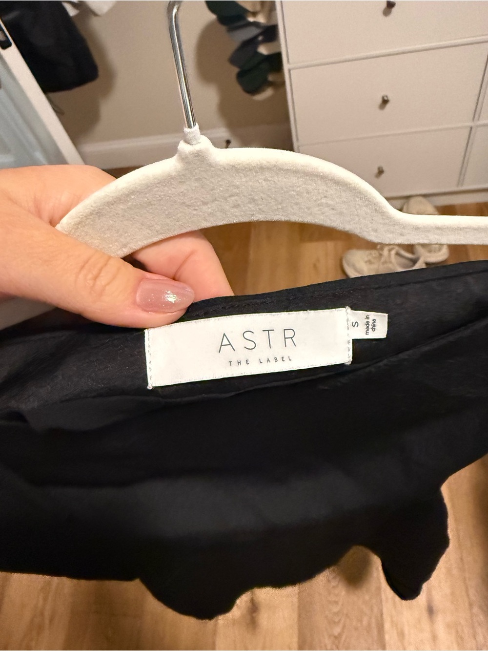 ASTR The Label Black Mini Dress